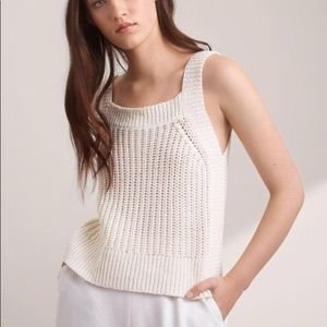 Aritzia caumont knit top- white M